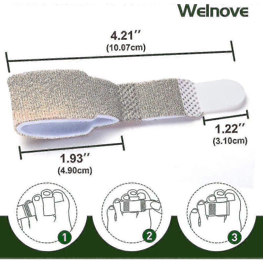 6-pack Of Hammer Toe Straighteners For Straightening Hammer Toes, Broken Toes, Crooked Toes And Overlapping Toes