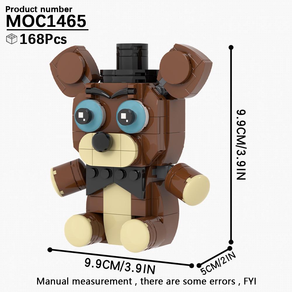 MOOXI FANF Хоррор Игра Ролевые Утки Фокси Кролик Медведь MOC Кирпичи Модель Набор DIY Диорама Детские Игрушки Набор Строительных Блоков Подарок Взрослому