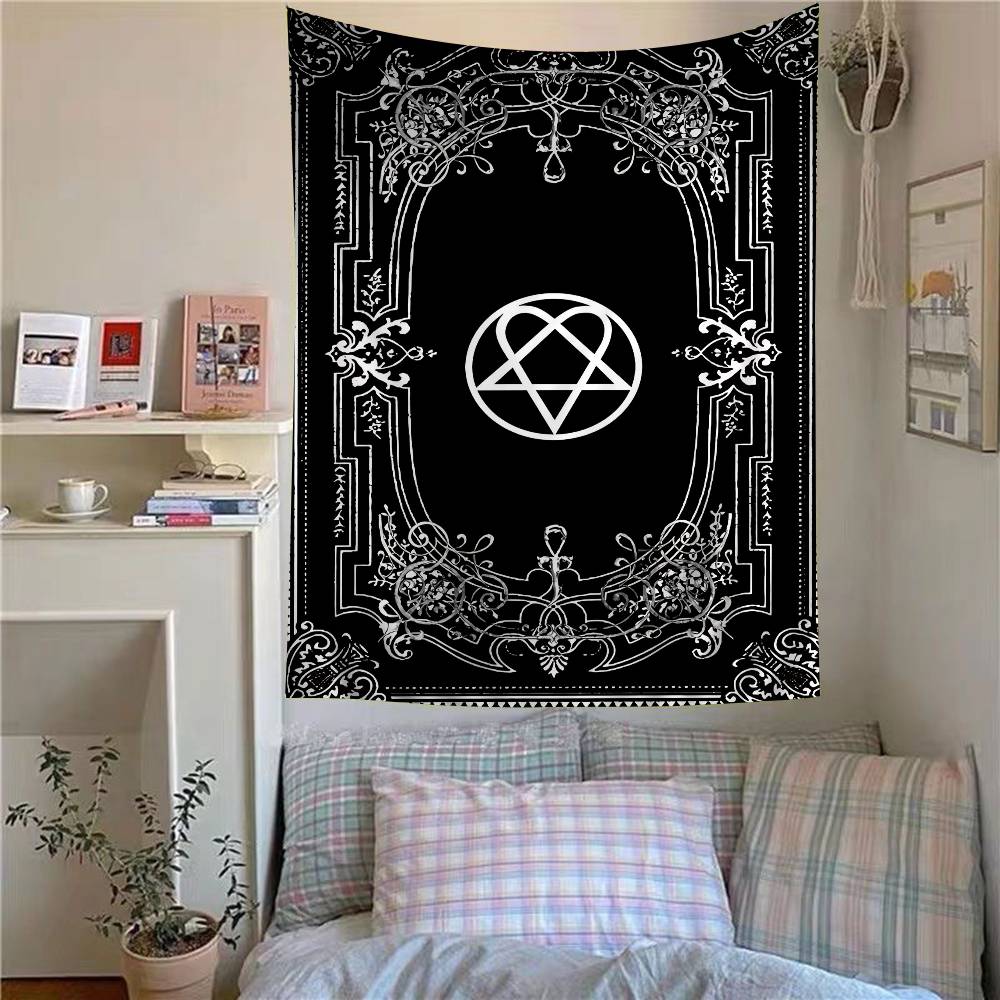 Rock HhIM Band Hanging Bohemian Tapestry Hanging Tarot Hippie Wall Rugs Dorm Japanese Tapestry