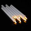 3 or 6 Pieces Short Or Long Flameless Wedding Decorative Taper Candles,6.5 /10 Inch Battery Powered Christmas Home Decoration
