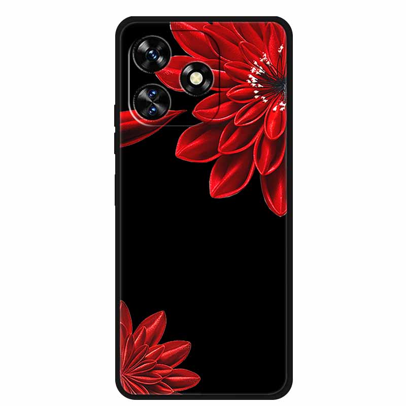 Чехол For Oukitel C51 Чехол Милый Мультяшный Кот Черный Силиконовый Мягкий Чехол для Телефона For Oukitel C51 Задняя Крышка Чехлы C 51 Coque 6.8" Capa