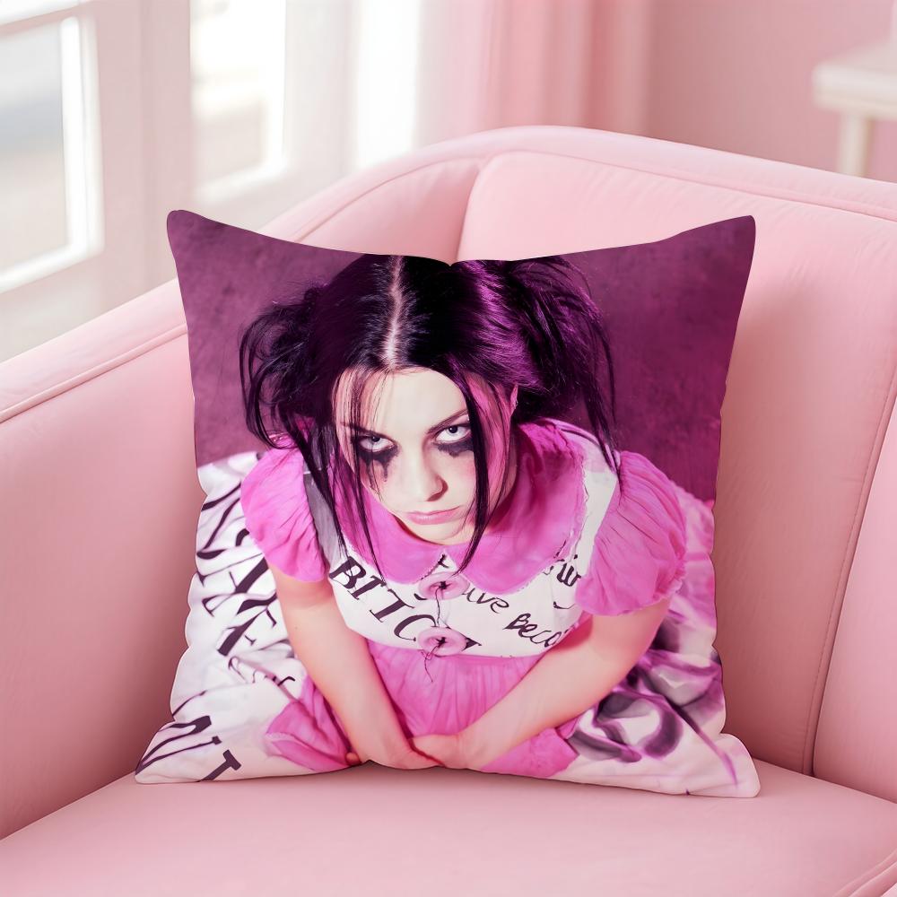 American Sexy Singer Evanescence AAmy Lee Cushion Cover Pillow Case Soft Skin Friendly Fabric  Concealed Zipper
