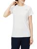 Short Sleeve GTD Melange Crew Size L Women's Jacket, Moisture-Wicking, Quick-Drying, Antibacterial, Odor-Resistant, Anti-Static, White,