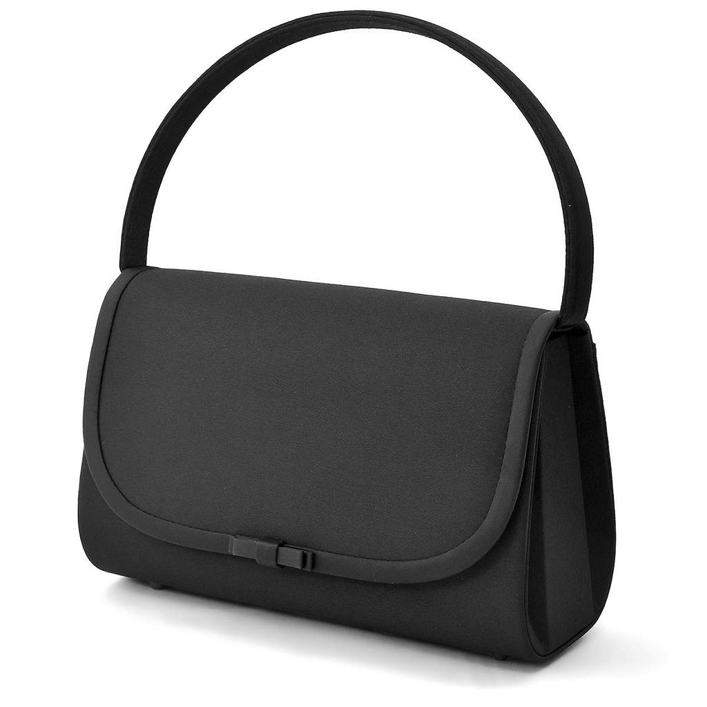 Plex Black Formal Bag with Perfect for Entrance and 161683 Ribbon, Weddings, Funerals, Ceremonies, Graduations, Funerals, Women's,