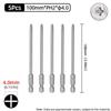 100mm Cross Head Screwdriver Bit Magnetic PH1 PH2 Phillips Screw Driver Bits 1/4” Hex Shank S2 Alloy Steel Electric Hand Tools