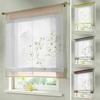 Вуаль Вышивка Панель Готовые Кухни Сетчатые Шторы Оконные Шторы Римские Жалюзи Декор