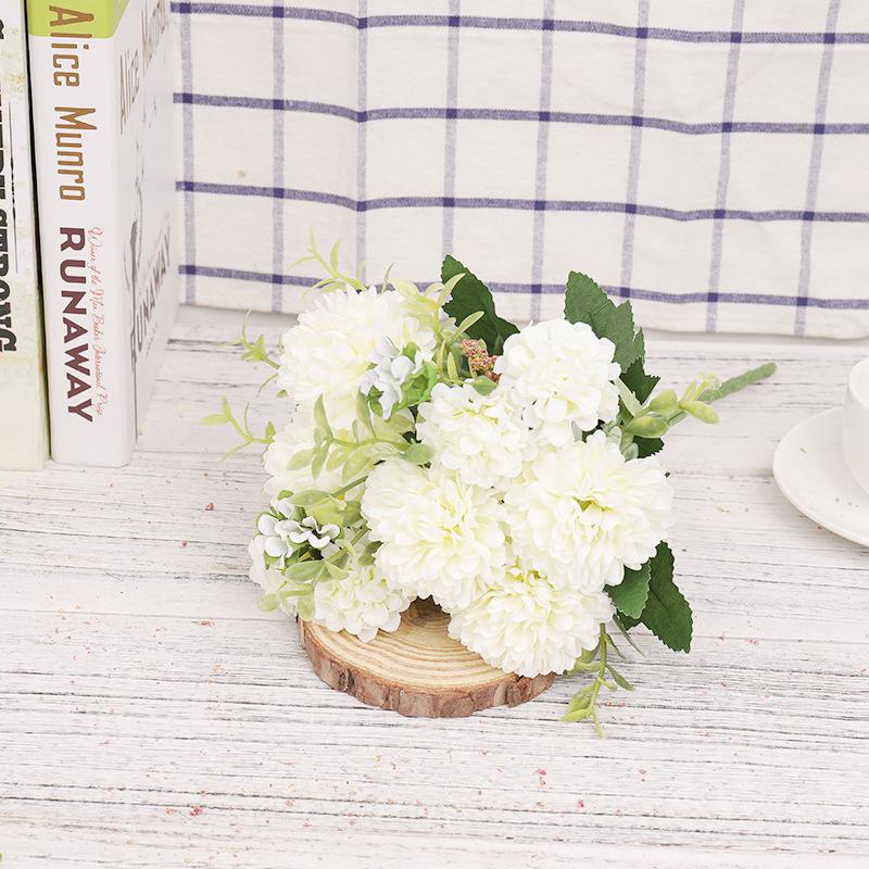 Букет искусственных цветов пиона, свадебное украшение для домашнего декора стола, искусственные цветы гортензии