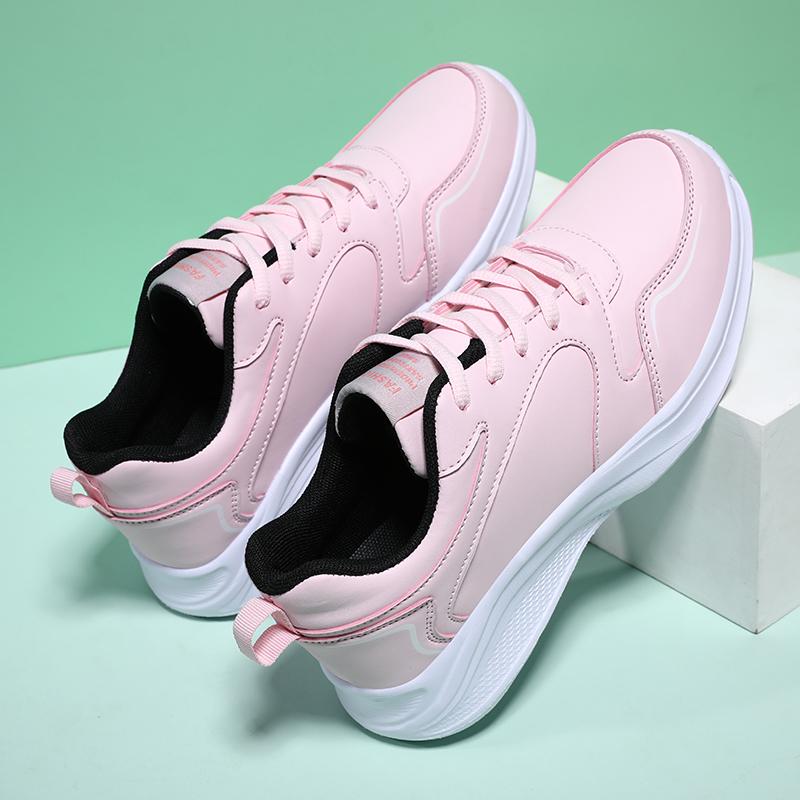 Женские кроссовки для бега, спортивная обувь, кожаные, дышащие, мягкие, легкие, для ходьбы, для бега трусцой, женские, детские, для девочек, 35-41