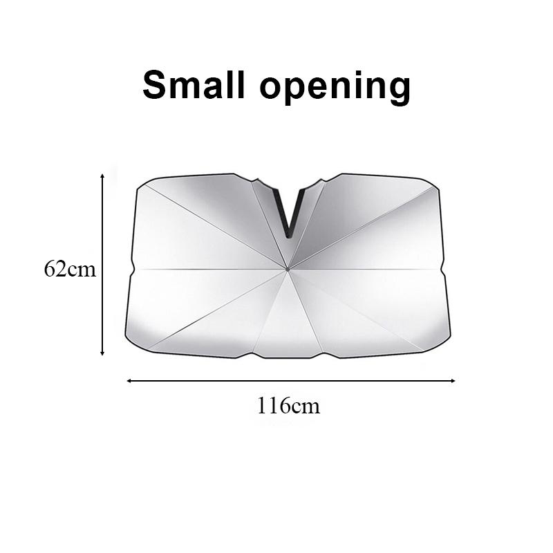 Солнцезащитный козырек на лобовое стекло автомобиля, тип зонтика, козырек от солнца для окна автомобиля, летняя защита от солнца, теплоизоляционная ткань для передней части автомобиля