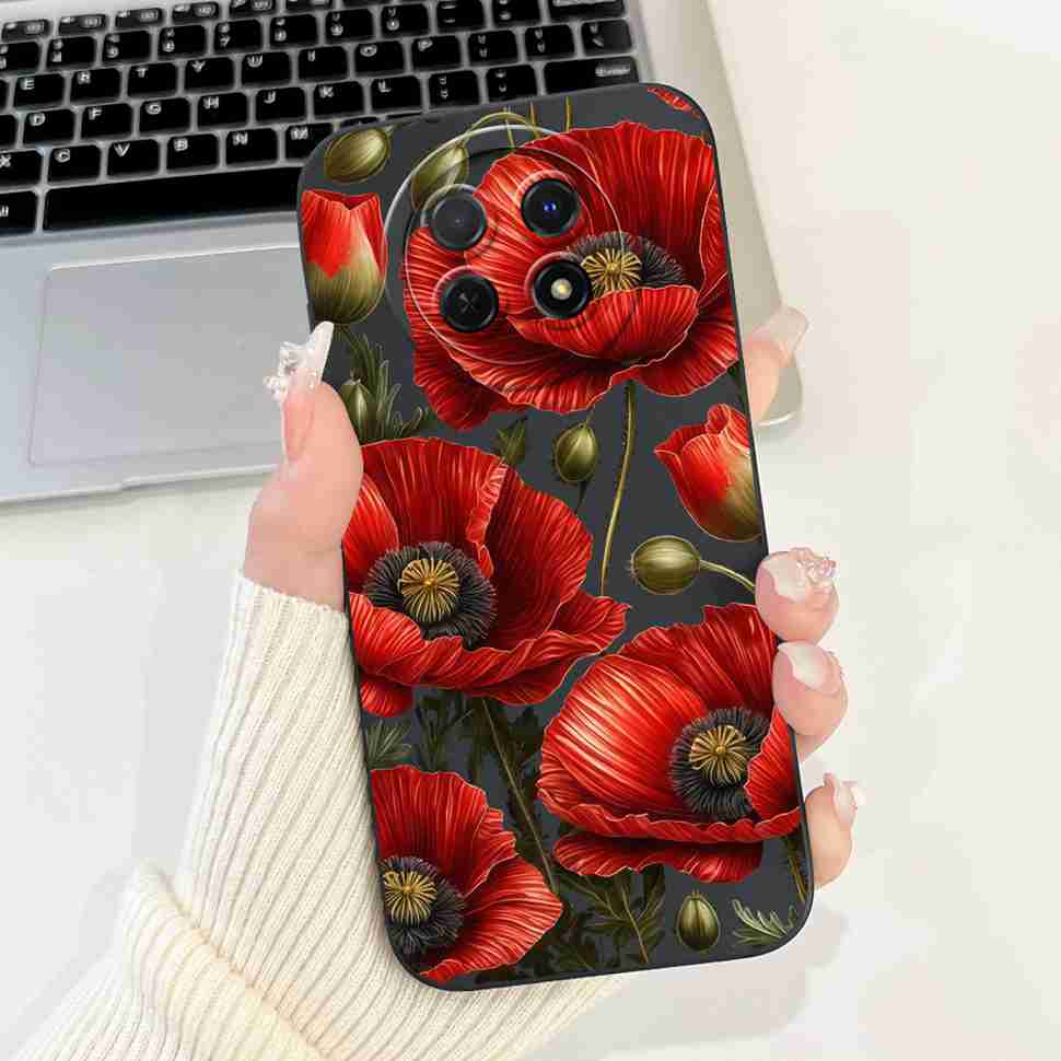 For Huawei nova Y91 Case STG-LX1 Cute Cartoon Rabbit Soft Silicone Cover For Huawei Enjoy 60X STG-AL00 6.95" Butterfly Shell