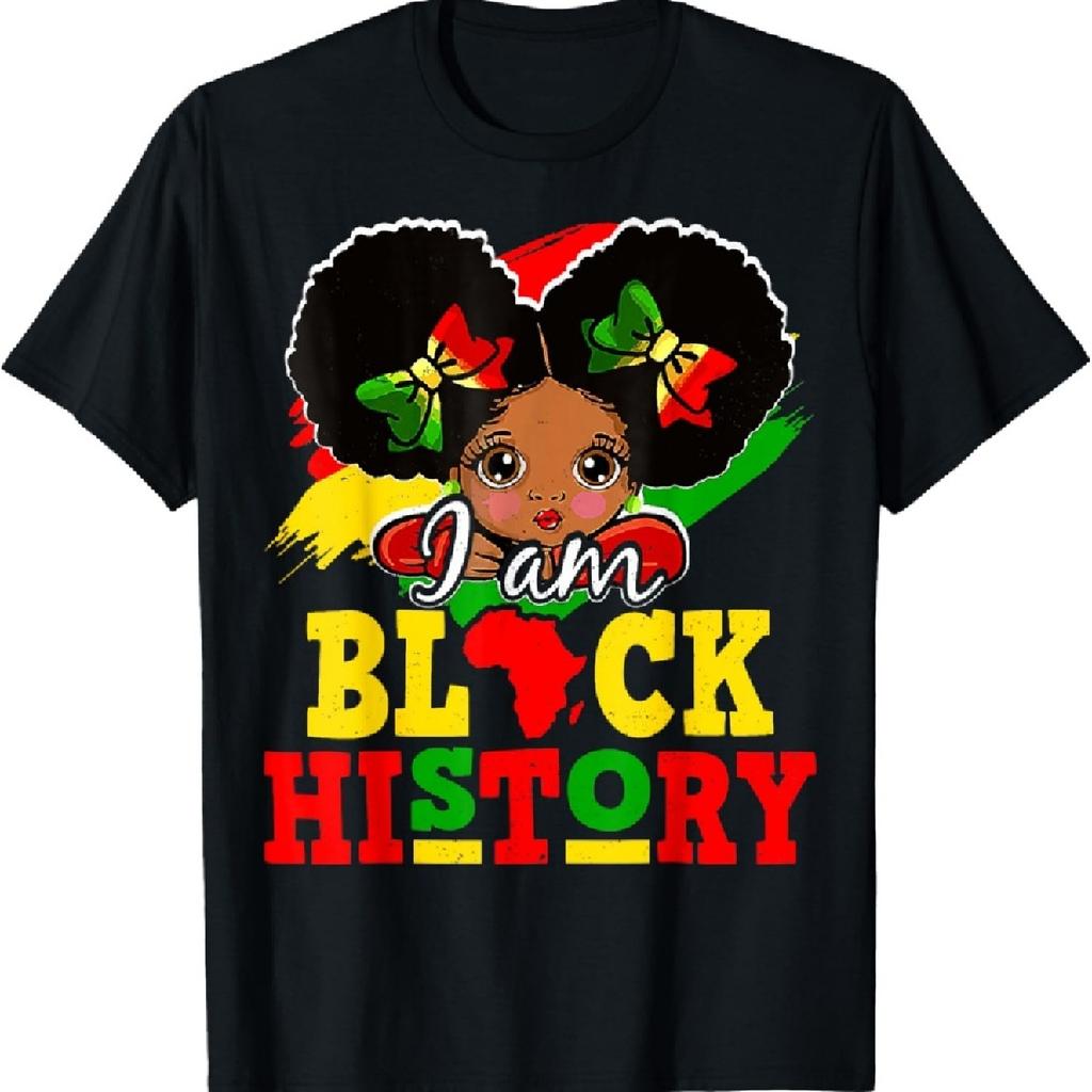 I Am Black History Month African American For Girls Kids T-Shirt