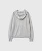 GENERALIDEA Sheer Hooded Knit Pullover [Melange Grey] / Gf2Lkp526