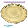 Обеденная тарелка Thali Brass Puja Plate Heavy Duty Large Plate Tableware Serviсe