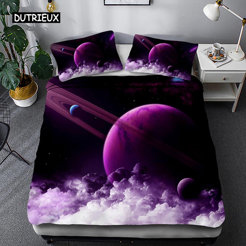 Комплект постельного белья Space star 3d Galaxy Single double Twin/Queen 2pcs/3pcs комплекты постельного белья Universe Outer Space Themed