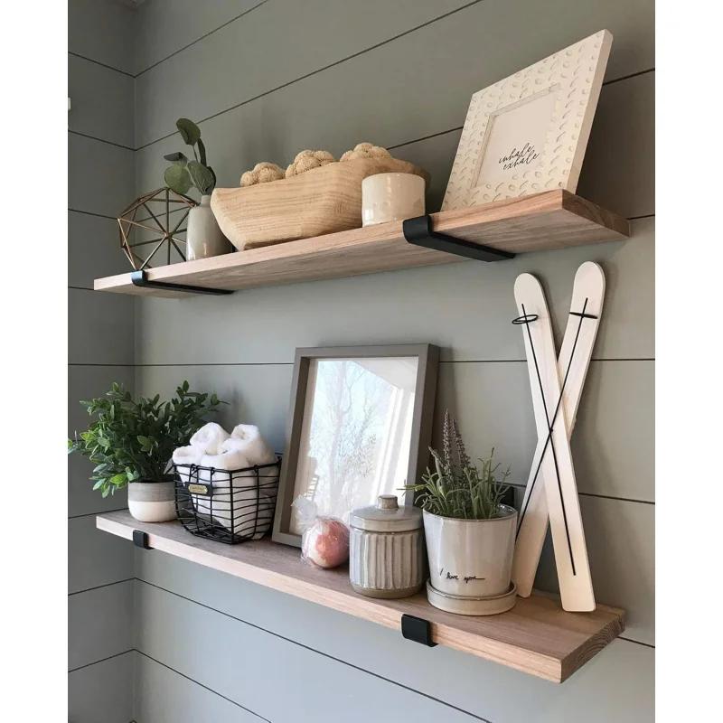 Кронштейн для полки 10 дюймов, подходит для DIY плавающей полки, прочная подставка толщиной 1/5 дюйма, 2 шт.