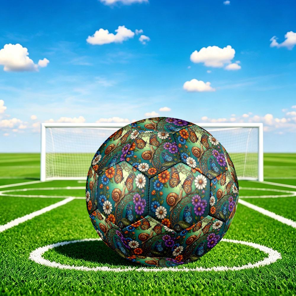 1pc Garden Whimsy Durable Size 5 Soccer Ball Professional Match Training Football Indoor &Outdoor Sports Ball p60112