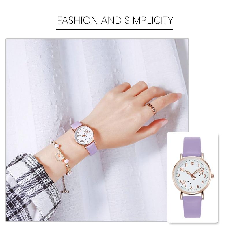 New Watch Women Simple Classic Fashion Small Dial Women's Watches Leather Strap Quartz Clock Wrist Watches Gift