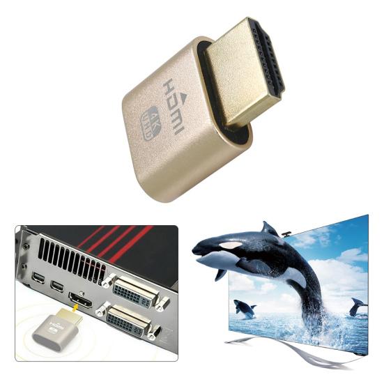 4K 3840x2160 60 Гц Виртуальный эмулятор дисплея, совместимый с HDMI, штекер, безголовый Ghost, заглушка EDID