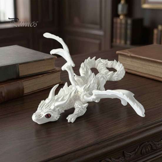 Уникальный настольный аксессуар 3D-печатный дракон с крыльями, Гибкие шарнирные игрушки-драконы, Игрушка-фиджет, Подарок на день рождения для детей, Настольные животные, Игрушка от стресса