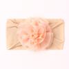 New cute and comfortable flower children's jewelry, soft solid color baby fontanelle headband, baby headband