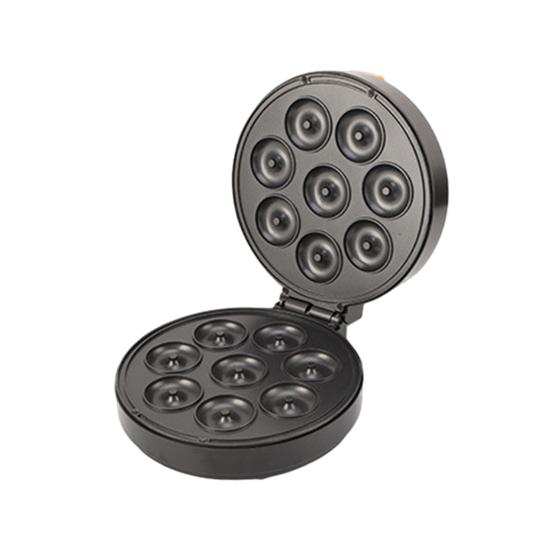 Мини-машина для изготовления пончиков с вилкой европейского стандарта с антипригарной поверхностью, 8 отверстий, мощная хлебопечка, кухонный инструмент