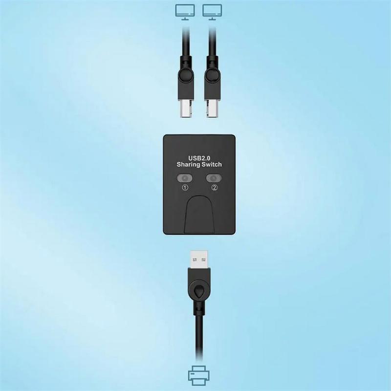 Usb2.0 2-портовый концентратор Usb-коммутатор Распределитель принтеров Два компьютера Разветвитель U Вход Распределение принтера Диск Устройство Распределение 2 Usb Usb 1Out 1 H9S3