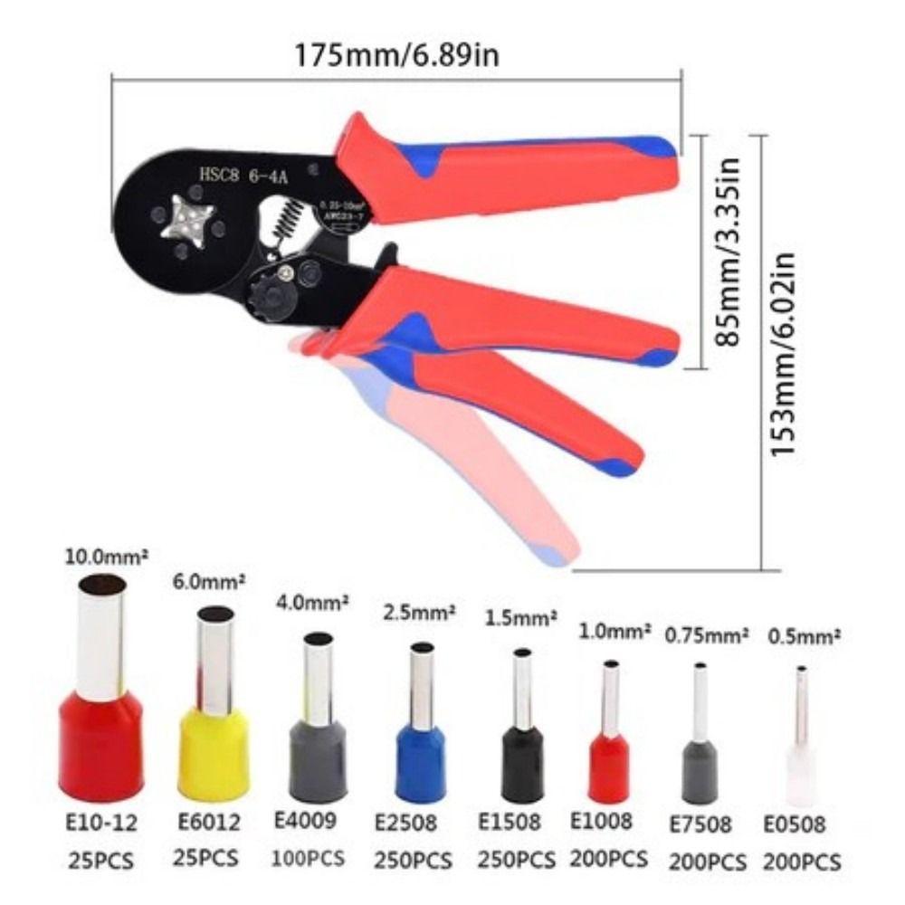 Self-adjustable Wire Ferrules Crimpers Terminal Crimping Tool Wiring Installation