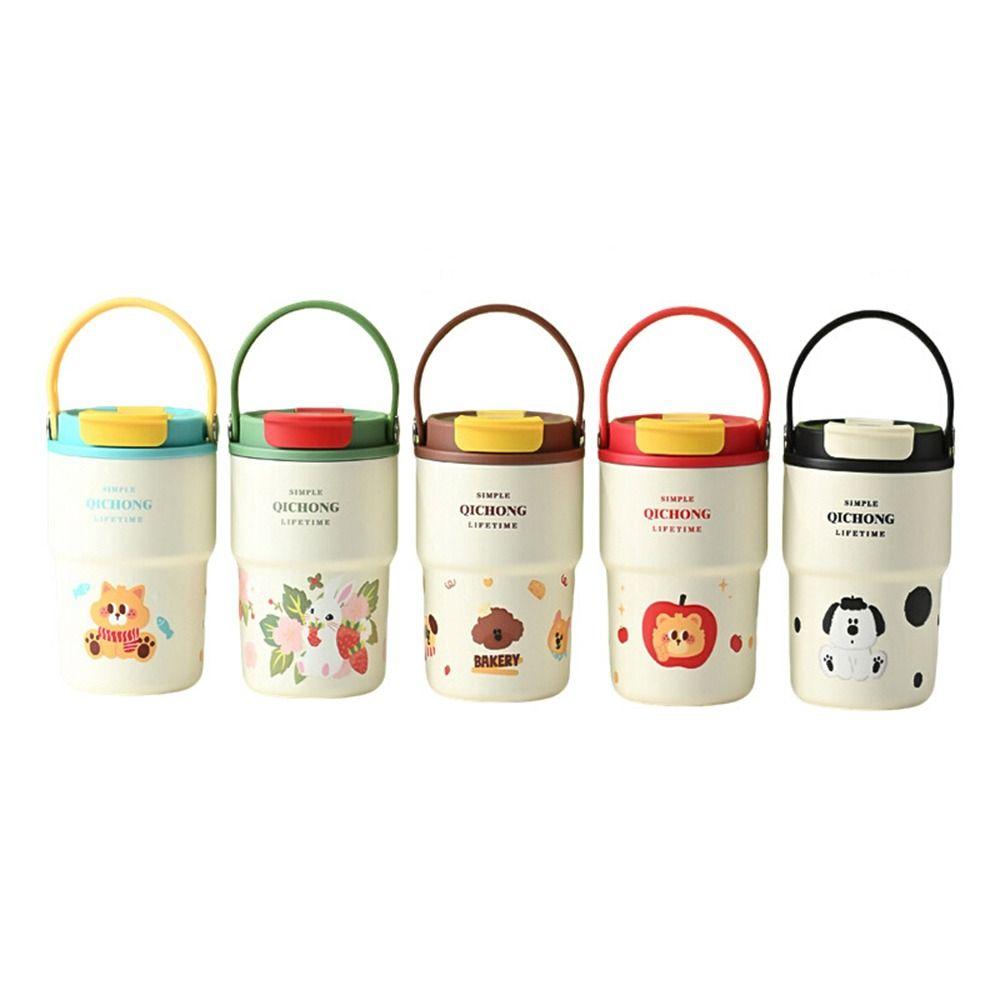 Handle Vacuum Mug 450ML 316 Stainless Steel Thermos Cup Portable Water Bottle  Travel