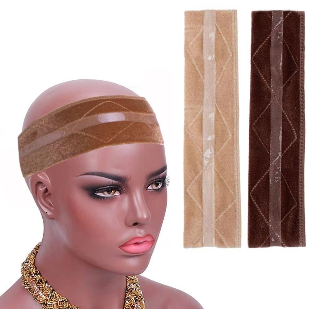 Comfortable Velvet Wig Fixing Strap Silicone Anti-slip Wig Edge Strap  For Lace Frontal Wigs