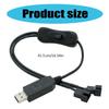 Кабель-переходник USB на 4-контактный вентилятор с наборами 12 В, линия вывода напряжения, высокая скорость для настольных кулеров