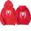 2025 New Men's Hoodie Street Fashion Spider Print Sweatshirt Fleece Ladies Casual Funny Loose Hoodie spiderman Men's clothing