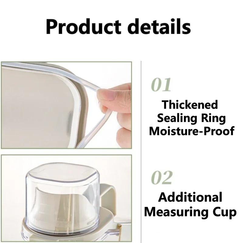 Герметичный резервуар для хранения, способный хранить рис, соевые бобы, влагостойкий и устойчивый к плесени, для хранения зерновых продуктов, кухонные принадлежности