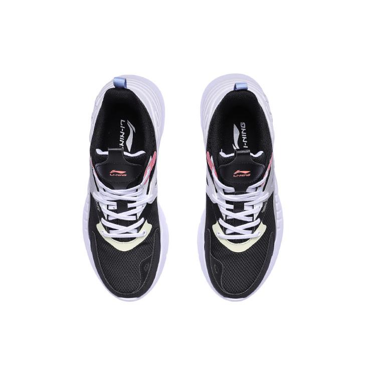 Li Ning EXD Повседневная обувь Женская Низкая Черный/Белый/Розовый AGLR002-2