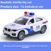 Детская инерционная полицейская машина игрушка для мальчика симуляция внедорожника ударопрочная модель пожарной машины подарок