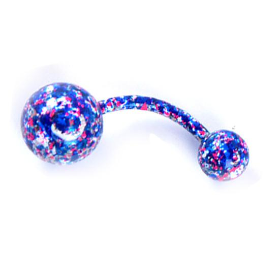 1/9 шт. женское цветное пальто с двойным шариком, штангой, пупком, кольцом в пупке