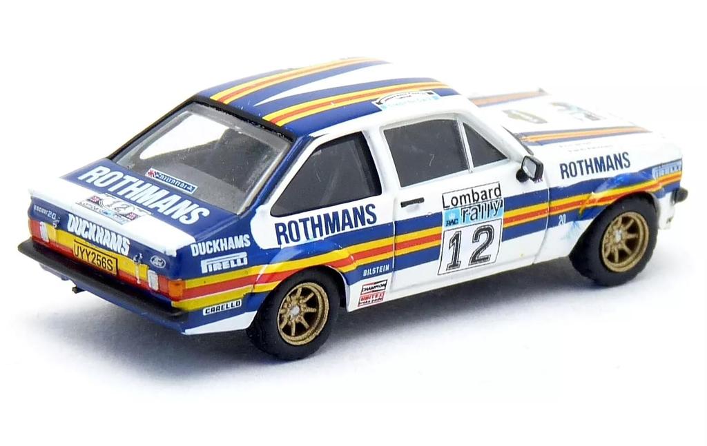 Brekina HO Scale Diecast Model Ford Escort RS 1800 1981 Rally Rothmans BREKINA Escort RS 1/87 Car #12