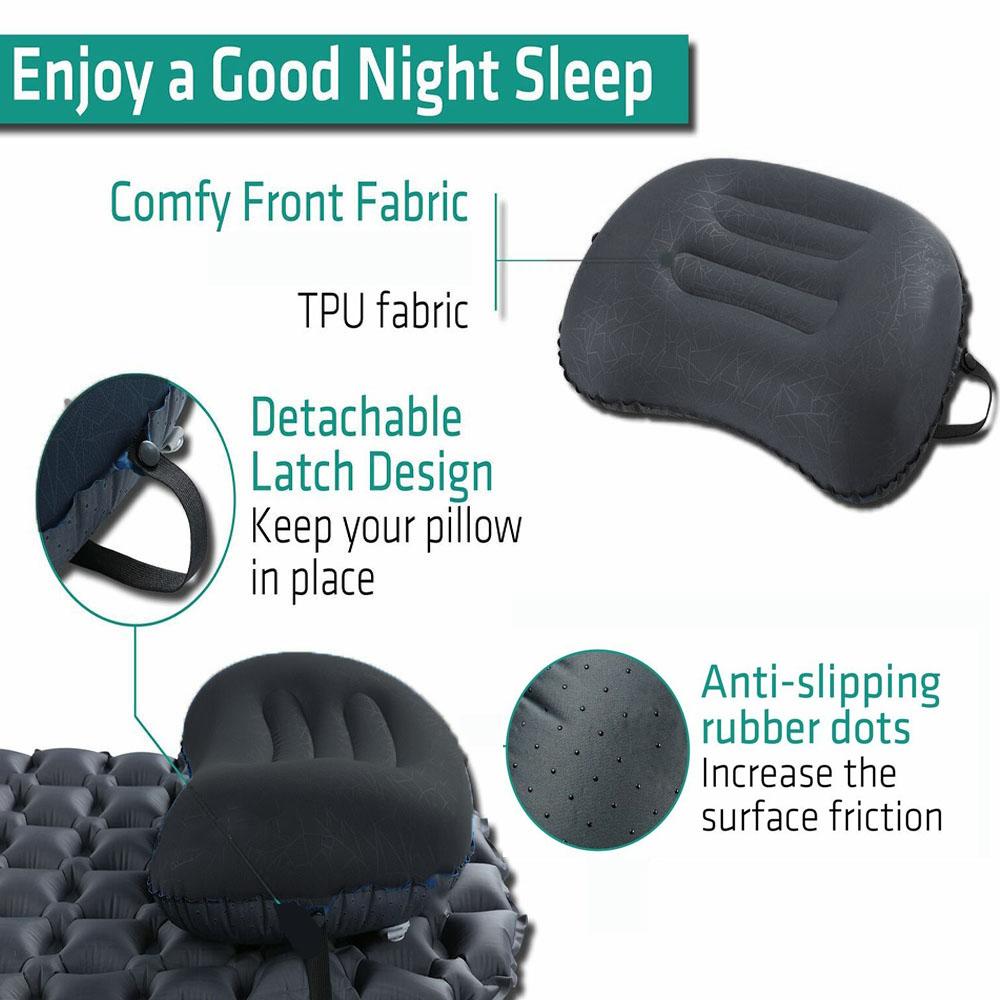Inflatable Camping Pillow, Backpacking Pillow, Travel Pillow