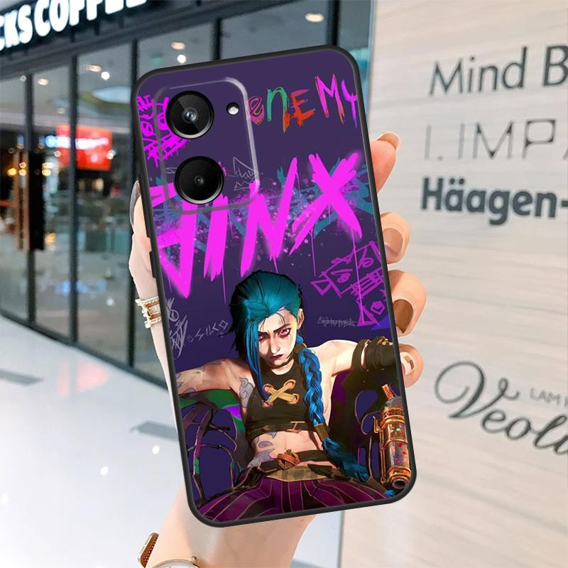 Чехол для телефона Realme C30 C11 C15 C21Y C25 C33 C35 C55 GT Neo 3T 2T 5 3 8 9 10 11 Pro Plus с изображением Arcane Jinx Vi