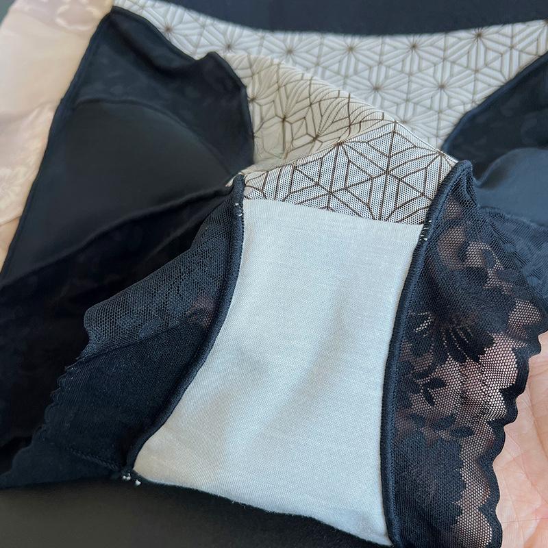 Женские весенне-летние удобные трусики с высокой талией, без следов, сексуальные кружевные, с подтяжкой бедер, утягивающие живот