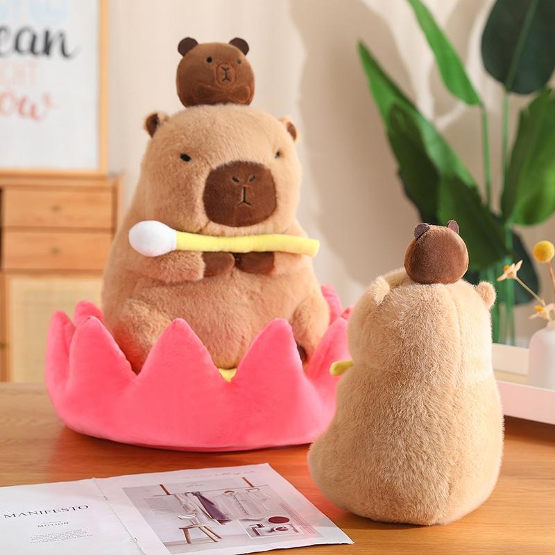 30/40 см пушистая плюшевая Трансформация Капибара куклы мягкая игрушка высокое качество мультфильм животные девочки подарки на день рождения Декор