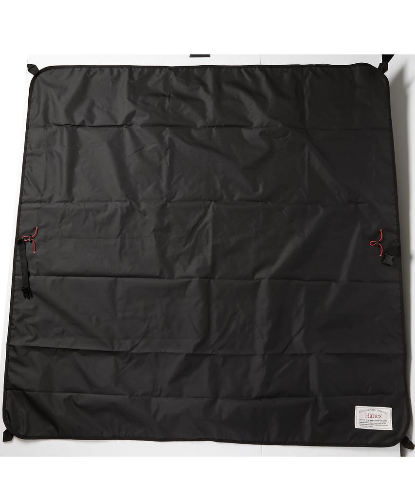 Пикниковое одеяло Hanes Outdoor, 2-стороннее, 60334805-19, Зеленый/Черный, Ш140 x В140 см