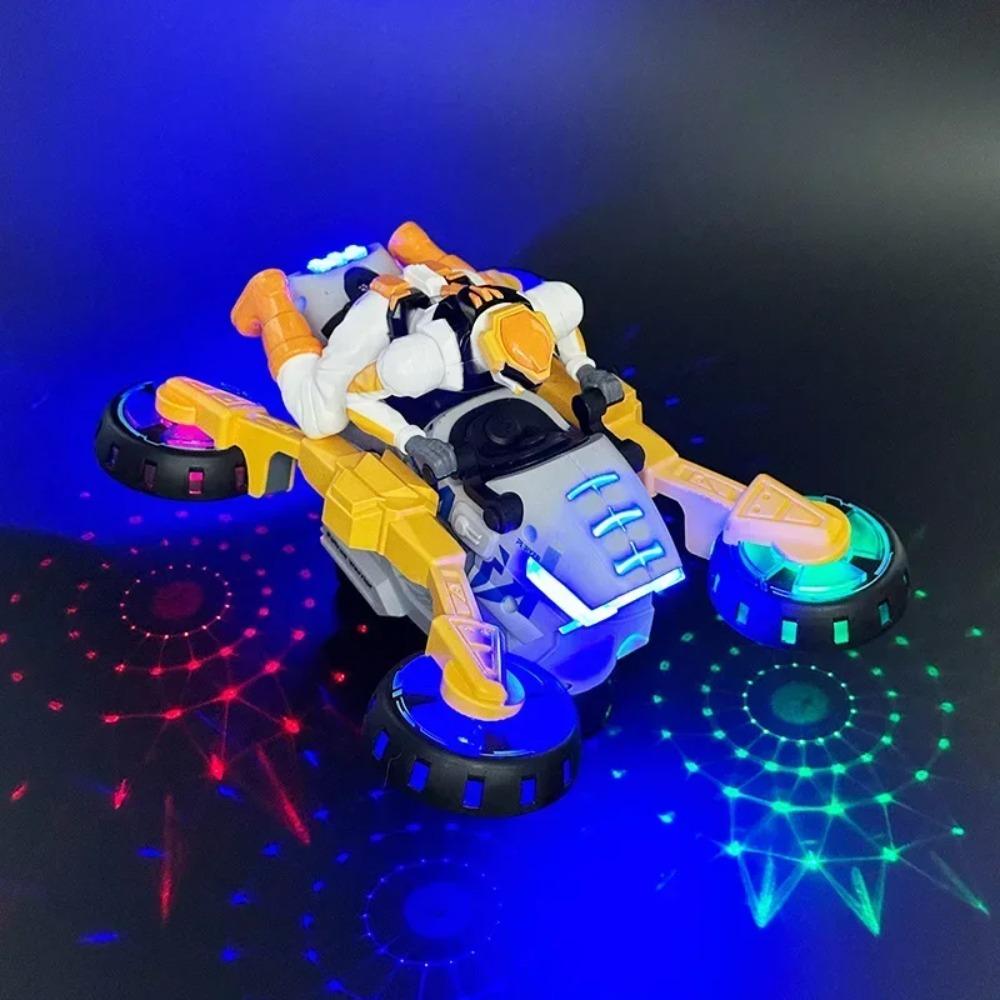 Transformation Stunt Motorcycle Model Toys Electric Music Lighting 360 Degree Rotation Vehicle Toy Kids Birthday Christmas Gifts