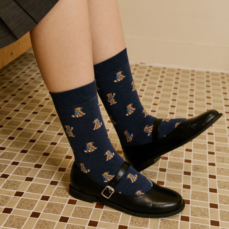SOCKS APPEAL мишка с голубой ленточкой