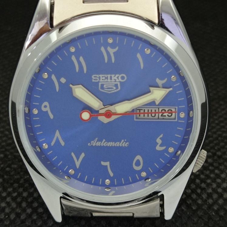 ВОССТАНОВЛЕННЫЕ ВИНТАЖНЫЕ SEIKO 5 АВТОМАТИЧЕСКИЕ 6349A ЯПОНИЯ МУЖСКИЕ АРАБСКИЕ ЧАСЫ a318895-9