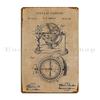 Patent Blueprint 1902 Stellar Nautical Compass Metal Plaque Wall Mural Designer Design Living Room Classic Tin Sign Poster