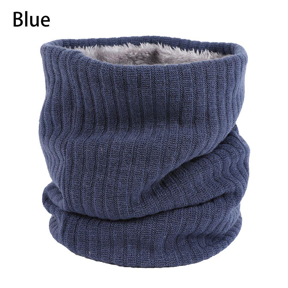 Windproof Collar Scarf Neck Warmer Winter Neck Gaiter Fleece Lined Scarf Circle Loop Scarves