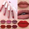 Сексуальный бархатный матовый блеск для губ, жидкая помада, блеск для губ, красный, телесный, водонепроницаемый, стойкий макияж