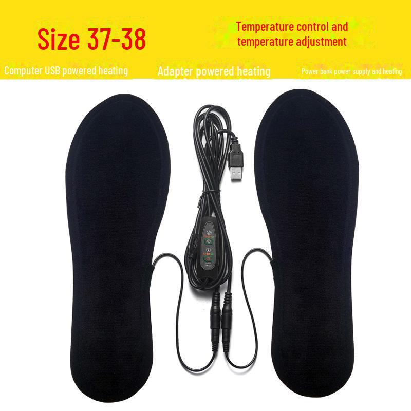 Стельки с подогревом, перезаряжаемые через USB - электрические грелки для ног на всю подошву