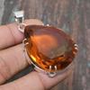 Citrine Gemstone Solid 925 Sterling Silver Handmade Wonderful Jewelry Pendant