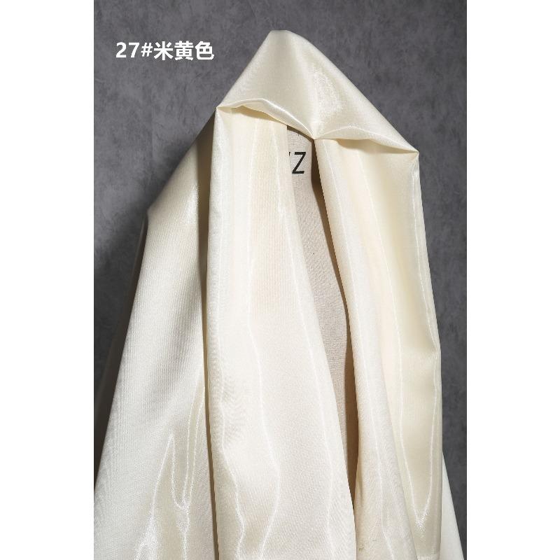 Multi-Color Reflective Fabric Liquid Satin Glossy for Clothes Dresses Diy Hanfu Sewing Designer Smooth Silky Cloth Drape Summer